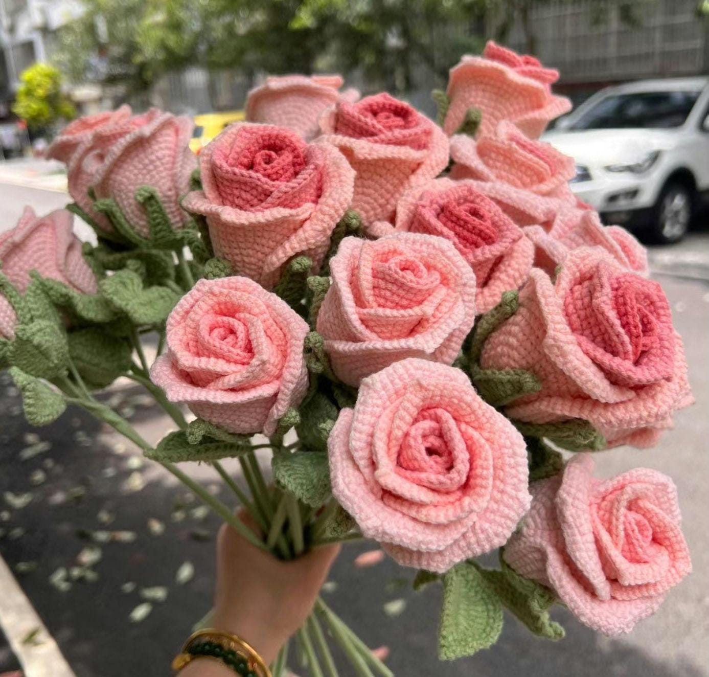 Bouquet Rose uncinetto - Per la casa e per te - Decorare casa - di