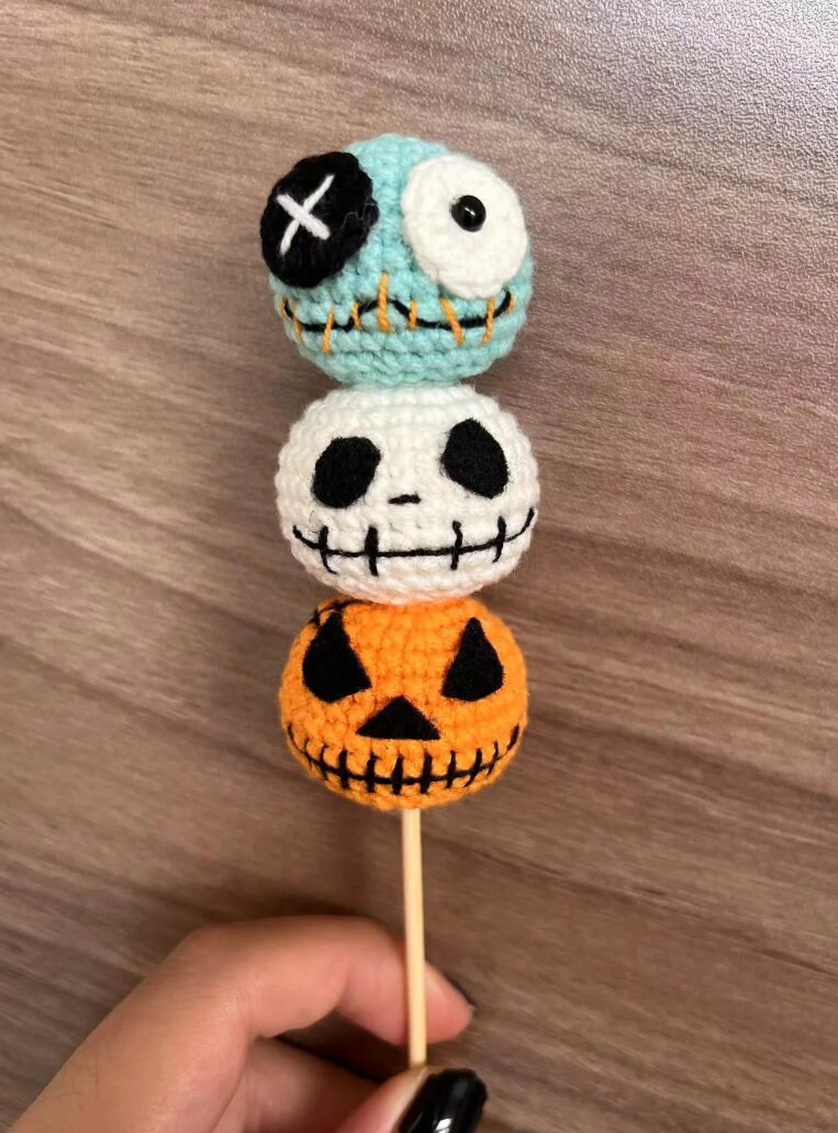 ハロウィンあみぐるみ編み図：16個入りキーホルダーセット（デジタル