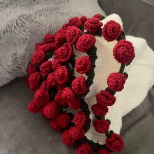 tiktok VIRAL flower Blanket Häkelanleitung PDF – Oma Decke, Rosenbouquet – Easy Amigurumi für Fortgeschrittene