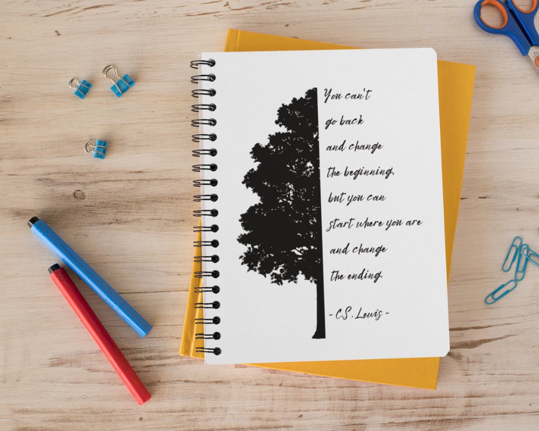 CS Lewis Quote Spiral Notebook, Inspirational Quote Soft