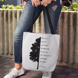 CS Lewis Quote Tote Bag, Scripture Tote Bag, Trendy Tote Bag, Literary Tote Bag, Travel Bag, Shopping Bag, Scripture Gift