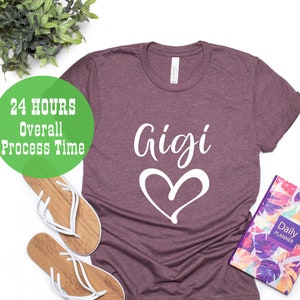 Gigi Shirt,Grandma Gift, Gigi Est Shirt, Nana Shirt,Christmas Gift for Gigi,Pregnancy Announcement Grandparents,Grandma Grandpa Gift