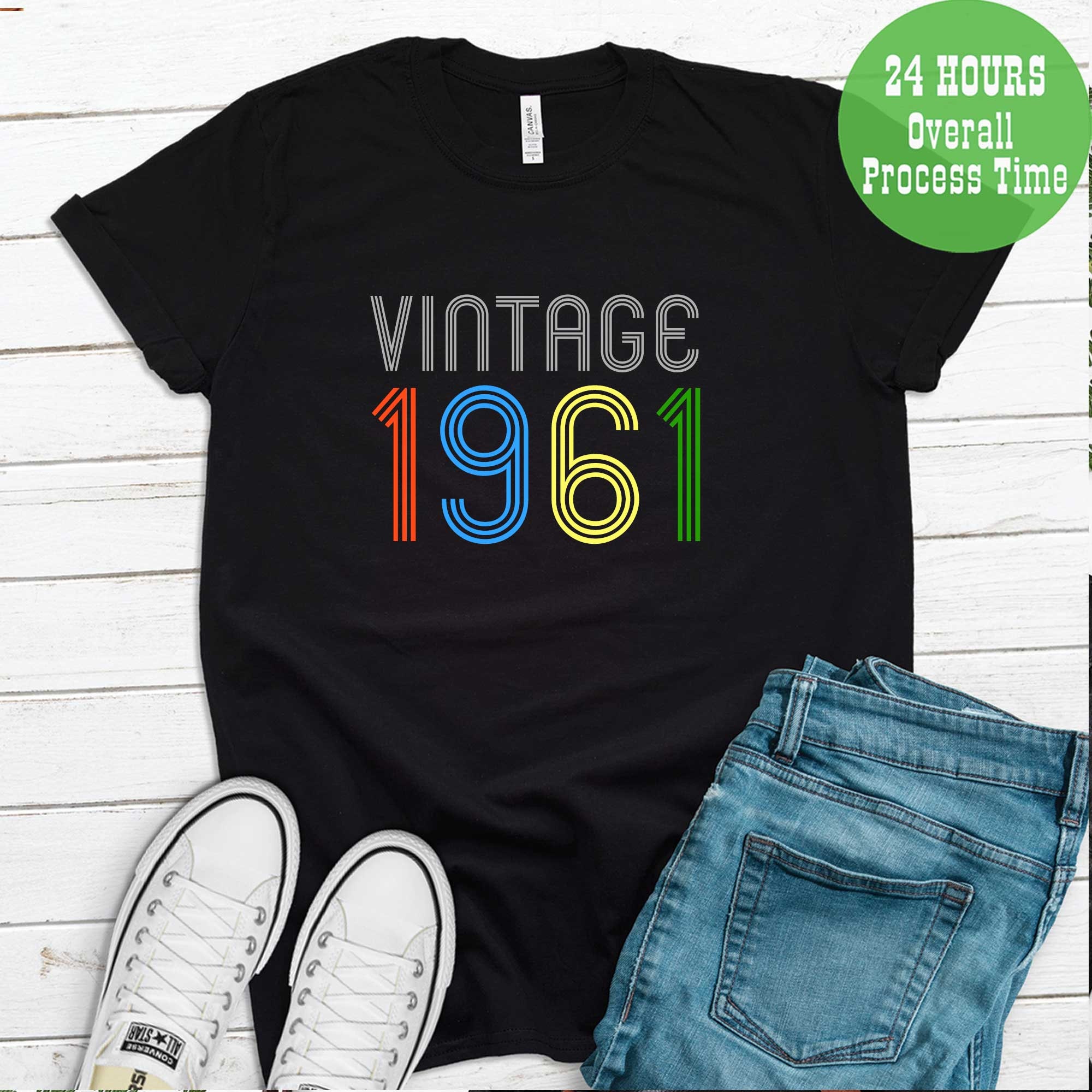 60th Birthday Shirt Vintage 1961 Shirt 60th Birthday Gift | Etsy