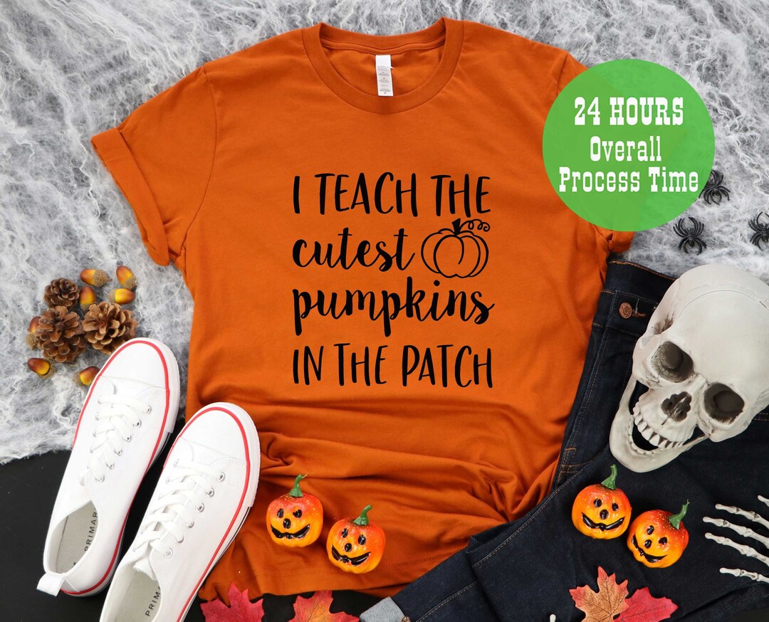 Fall Teacher Shirts Halloween Teacher Shirt Pumpkin Teacher Etsy