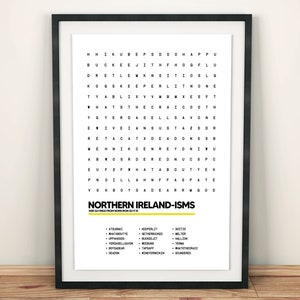 Graffiti Irlandii Północnej - Wordsearch Drukuj