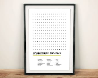 Graffiti of Northern Ireland - Wordsearch Print