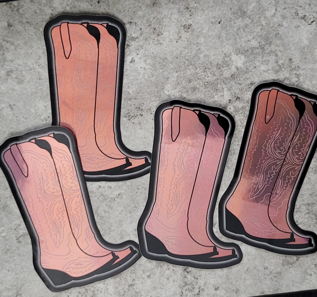 holographic cowboy boots