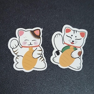 Lucky Cat Sticker - Maneki-Neko vinyl sticker