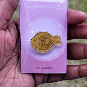 Happy Taiyaki Acrylic Pin