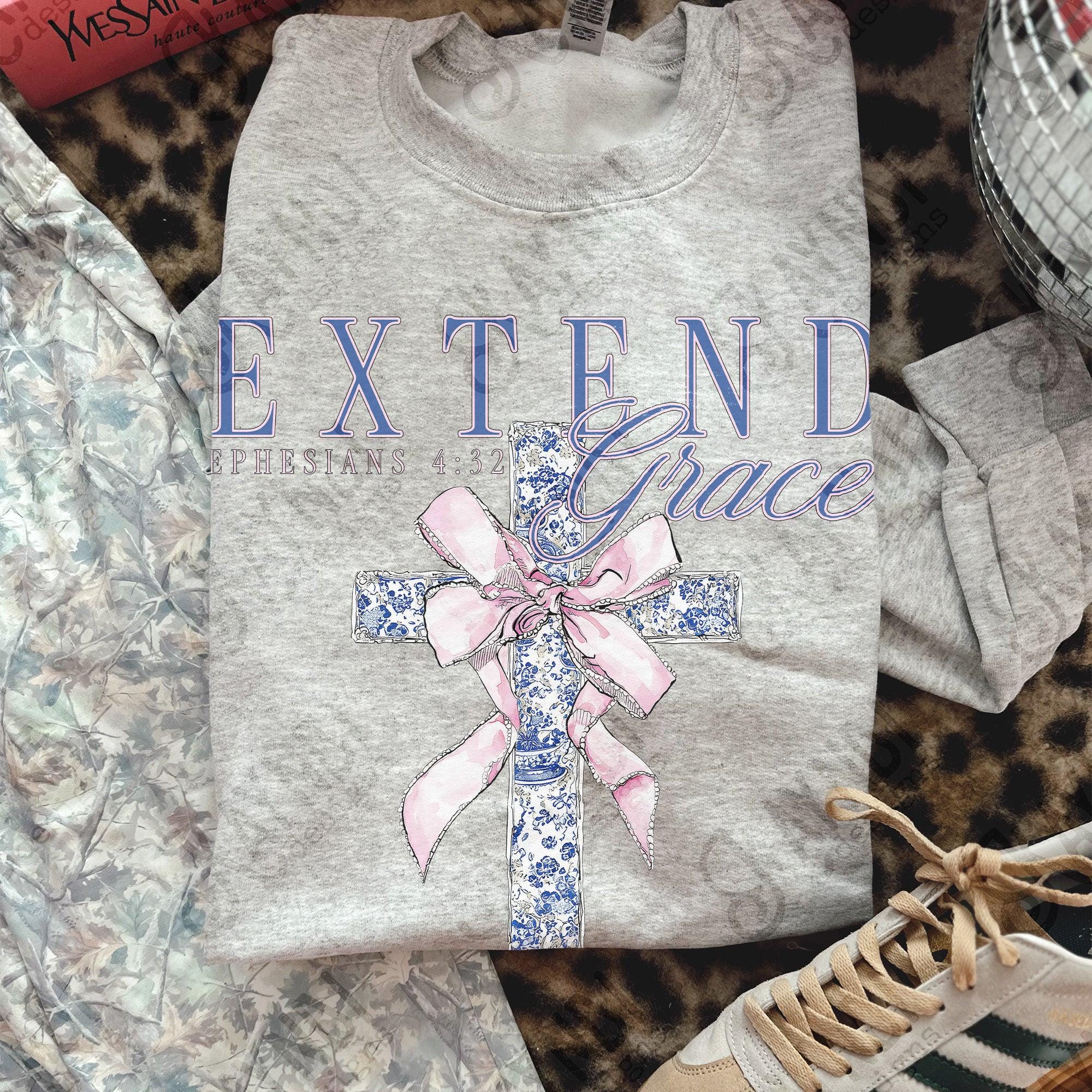 Extended Grace Lettering Extended Grace Sublimation Design PNG Digital Download Ephesians 4:32 ...