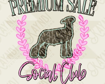 Premium Sale Social Club Lamm Camo Sublimationsdesign PNG Digital Download Pink Teal