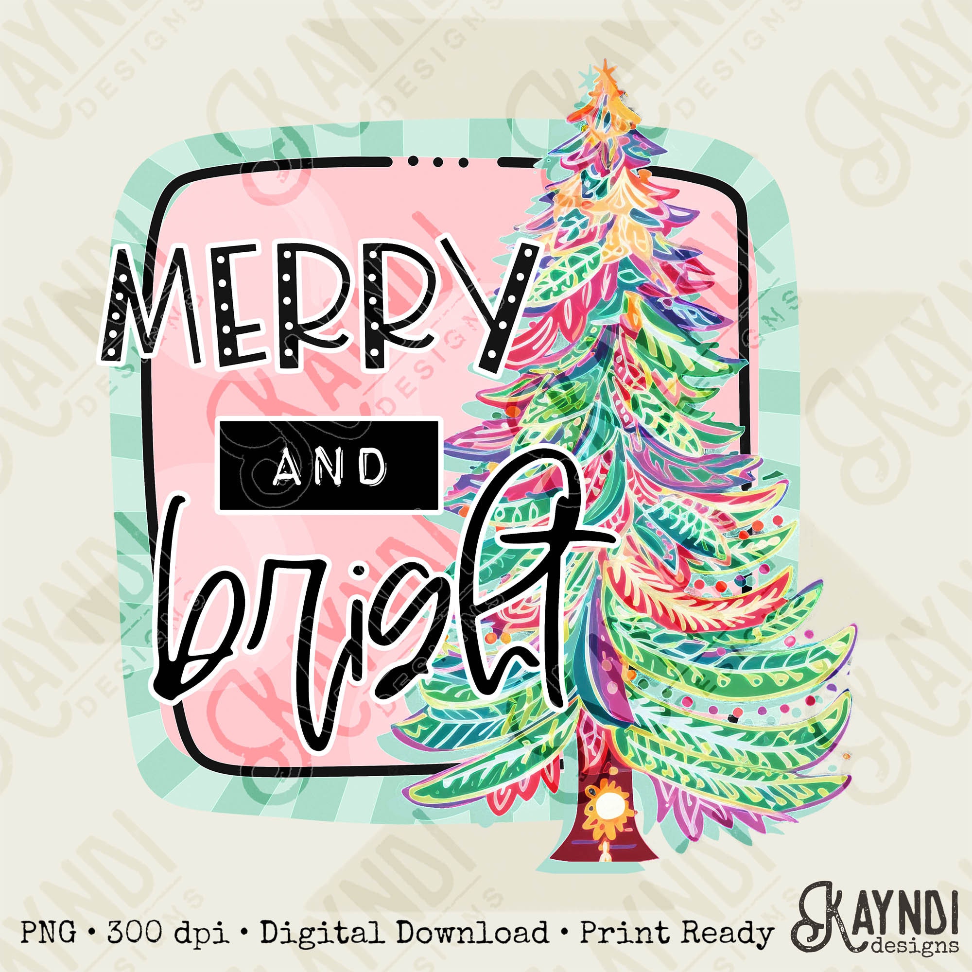 Preppy Pink Christmas Tree Sticker for Sale by EpicCreation