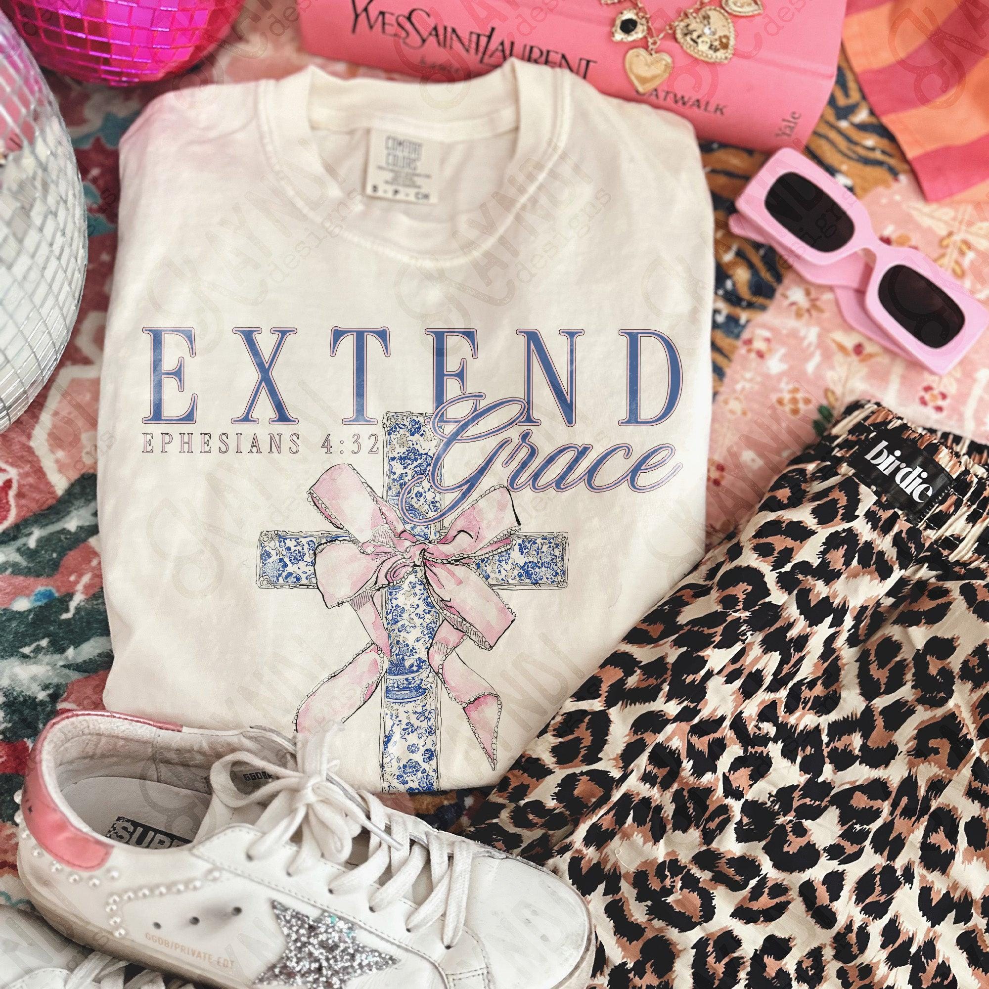 Extended Grace Lettering Extended Grace Sublimation Design PNG Digital Download Ephesians 4:32 ...