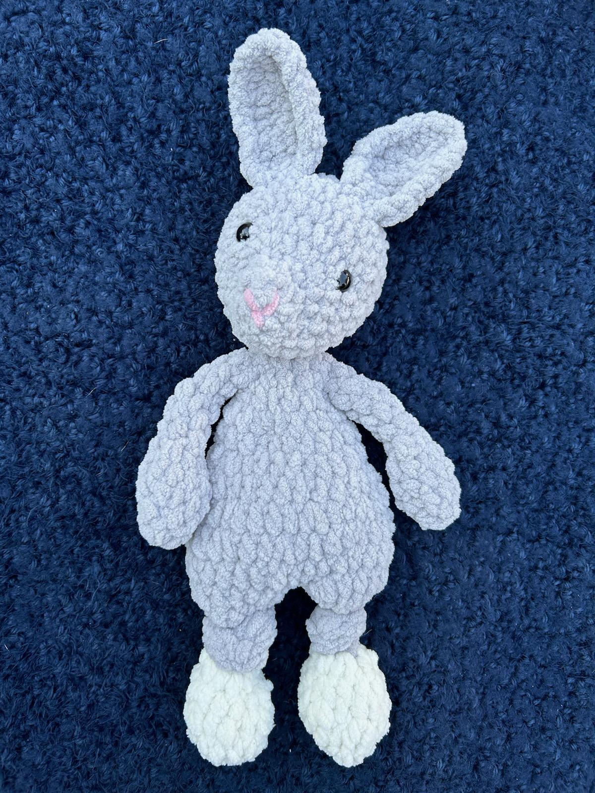 Handmade Crochet Newborn Bunny with Carrots Gift Set (3pc) – Baby Shower Gift