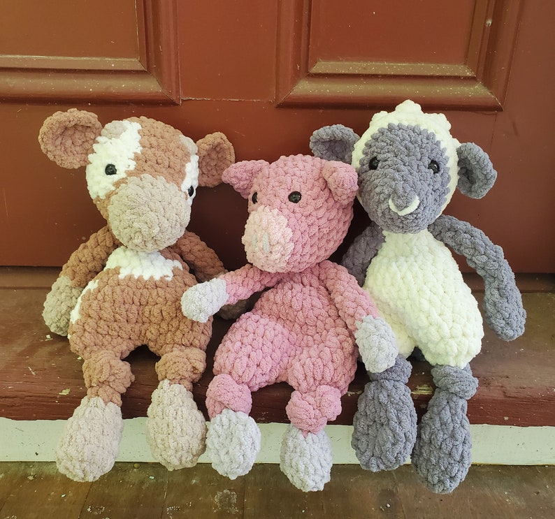 Farm Animals Boy French Knot 2-Pc Set