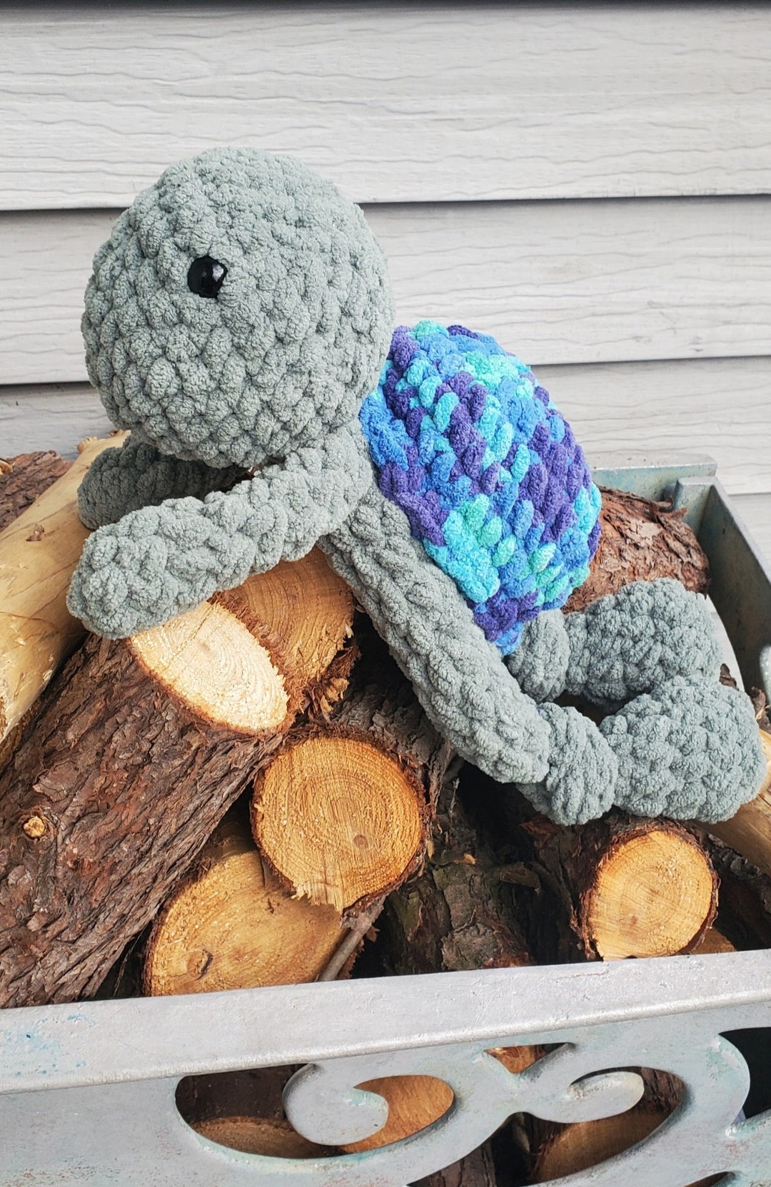 Crochet Turtle Knotted Lovey/ Baby Shower Gifts/nursery Decor/ Crochet ...