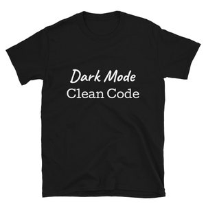 Dark Mode Clean Code | Short-Sleeve Unisex T-Shirt