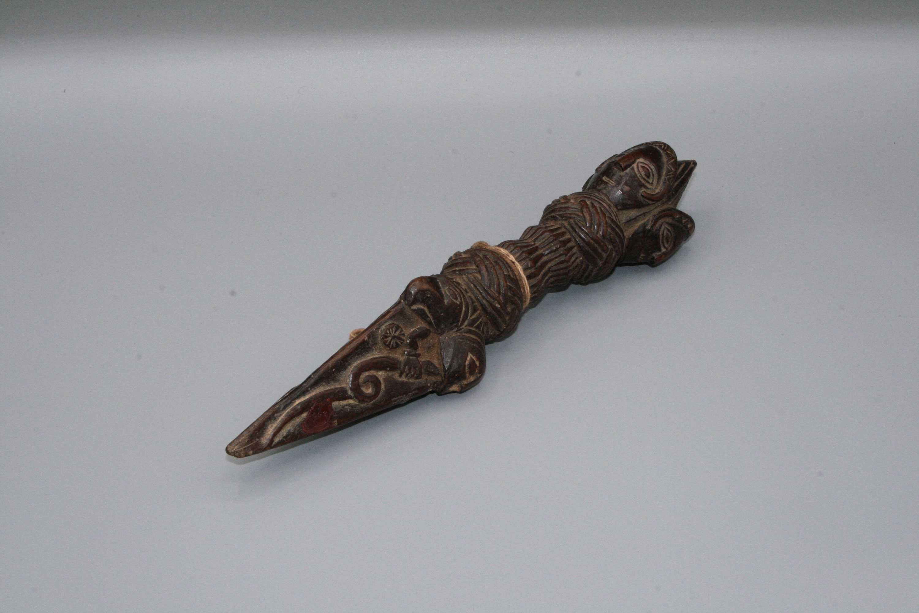 Phurba/Dague Rituelle en Bois Vajra - Dorjé Nepal Himalaya Ethnic Art