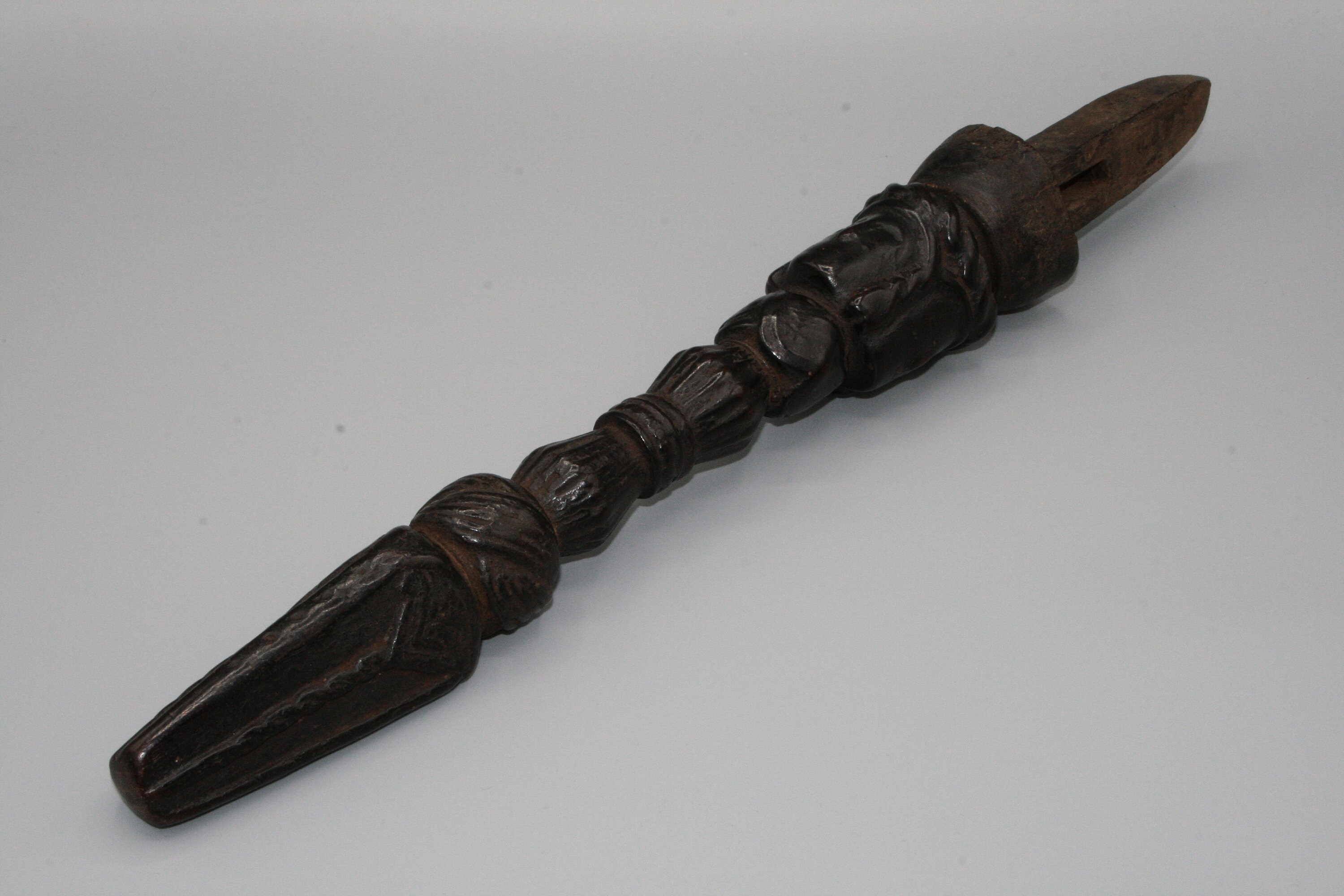 Dyangro/Manche de Tambour en Bois Nepal - Himalaya Ethnic Art