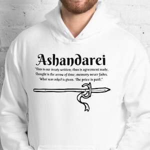 Wheel Of Time Mat Cauthon's Spear Ashandarei Unisex Hoodie | WOT Sweatshirt