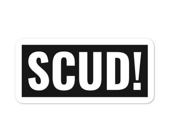 Skyward Scud! Bubble-free stickers