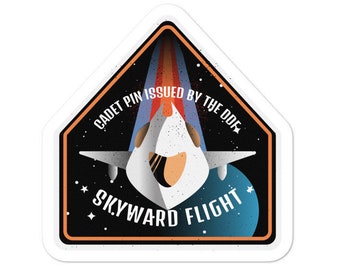 Skyward Cadet Pin Bubble-free stickers