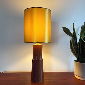 Vintage 1960&#39;s Danish Teak Table Lamp &quot;PEPPER&quot;