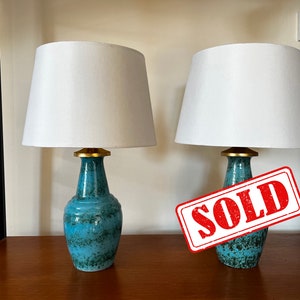 Vintage 1960&#39;s Dumler & Breiden Vase Table Lamps &quot;ROSA&quot; (Price Per Lamp)