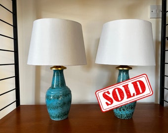 Vintage 1960&#39;s Dumler & Breiden Vase Table Lamps &quot;ROSA&quot; (Price Per Lamp)