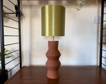 Retro Terracotta Table Lamp &quot;VASE&quot;