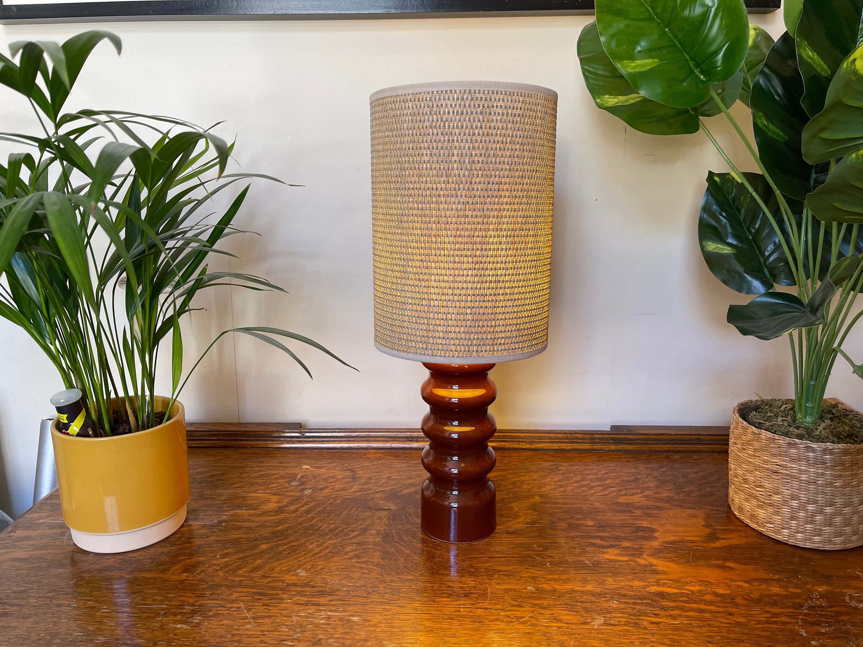 Vintage Royal Doulton Table Lamp SHEERLITE (Chestnut)