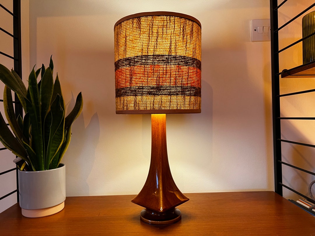 Vintage 1960's Holkham Pottery Table Lamp 1960's Etsy UK