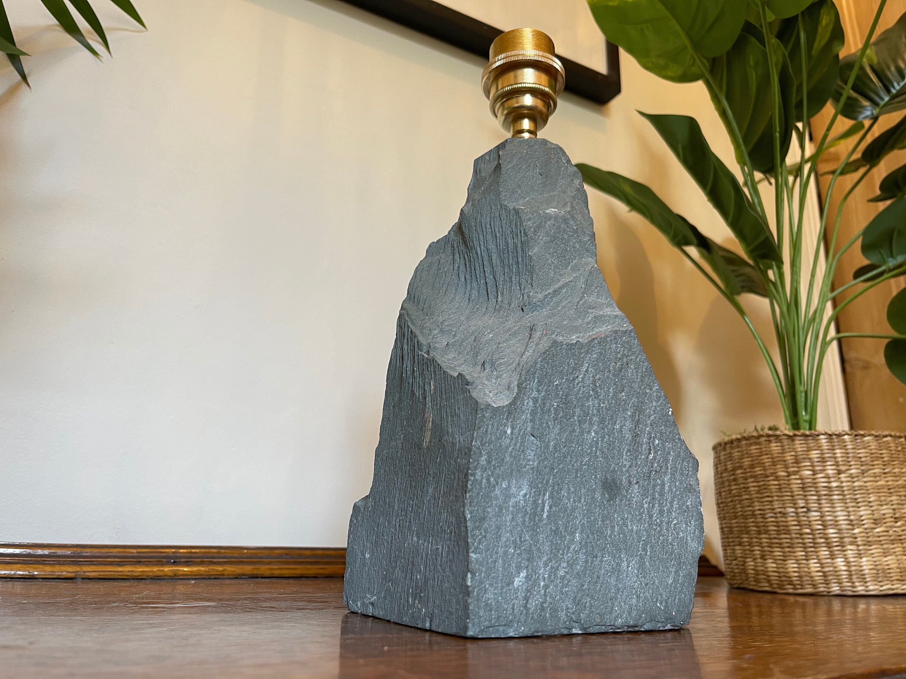 Vintage Lake District Slate Table Lamp SLATE
