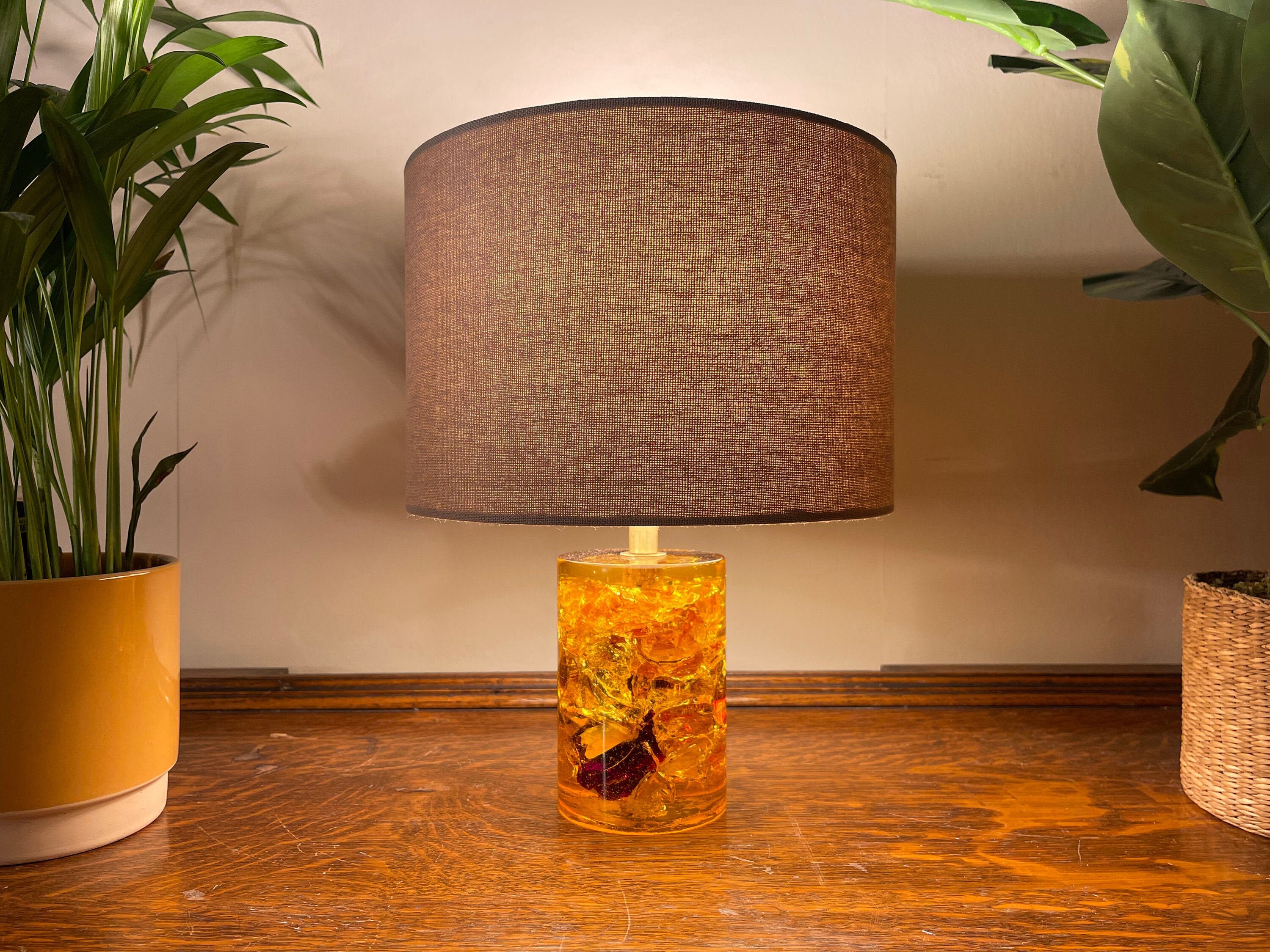 Vintage 1960 s British Table Lamp SHATTALINE Small