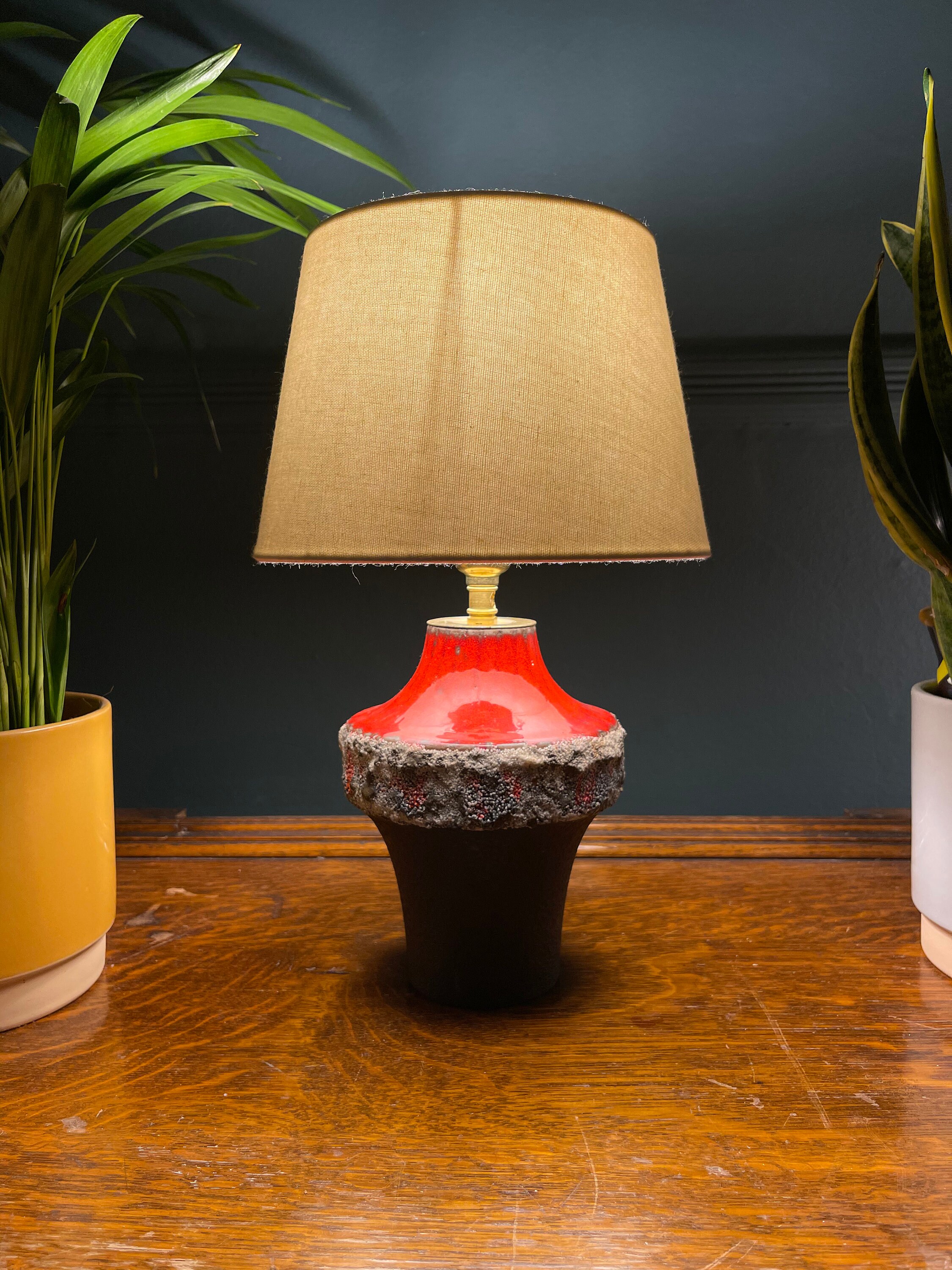 Vintage Carstens Tönnieshof Ufo Vase Table Lamp Niko
