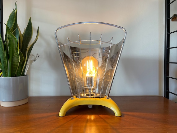 Vintage 1950's Lloyd Metcalfe Space Heater Lamp Conversion - Etsy UK
