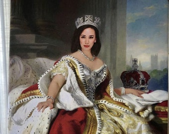 Queen Portrait Etsy