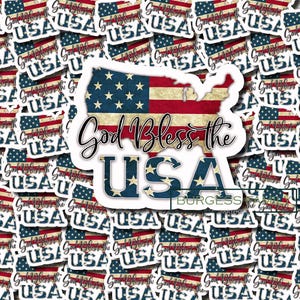 God Bless the USA sticker, USA