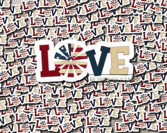 Love America sticker, USA