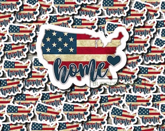 Home Map of America sticker, USA