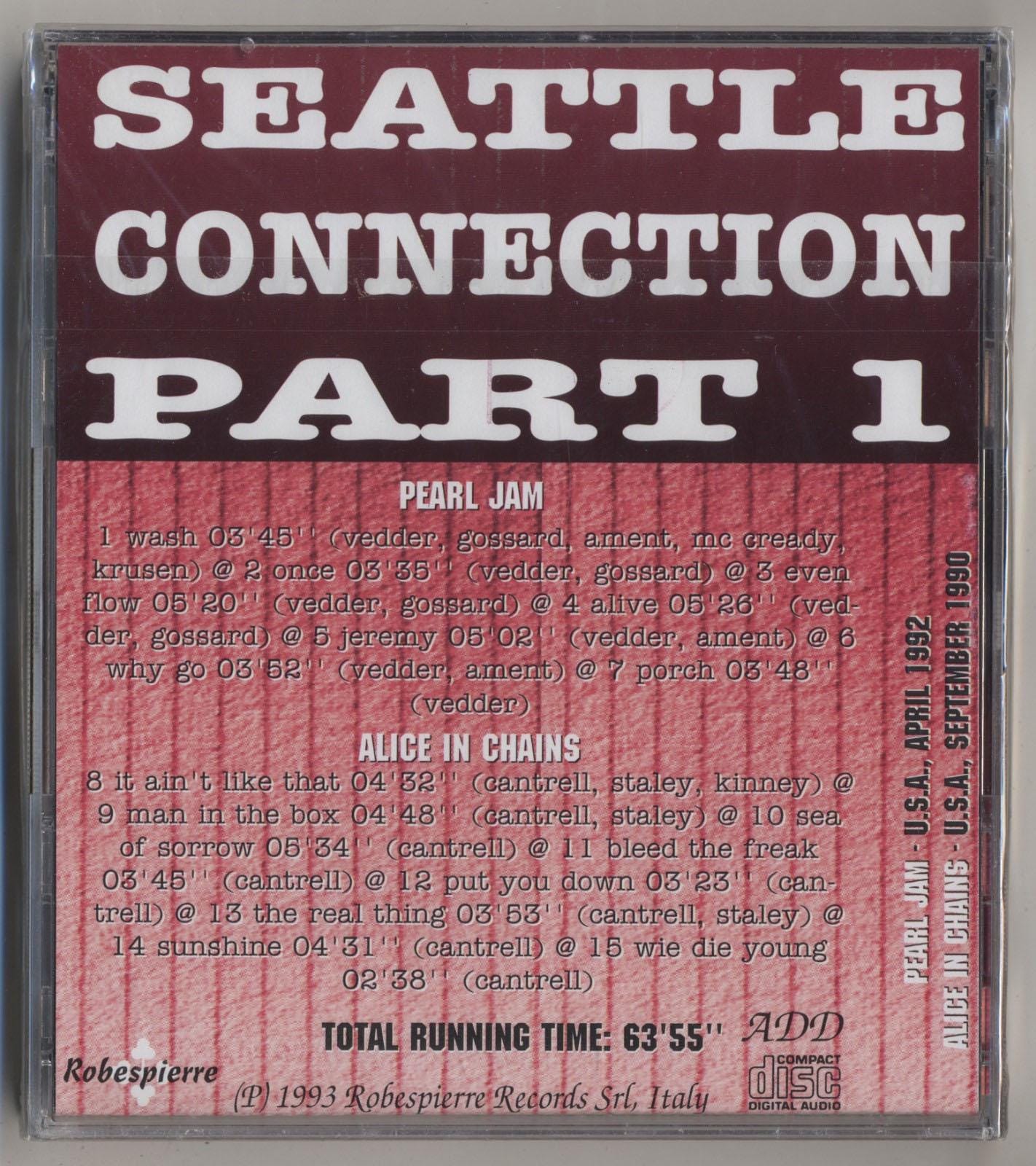 Pearl Jam + Alice in Chains - Seattle Connection Part 1 - MINT Sealed ...