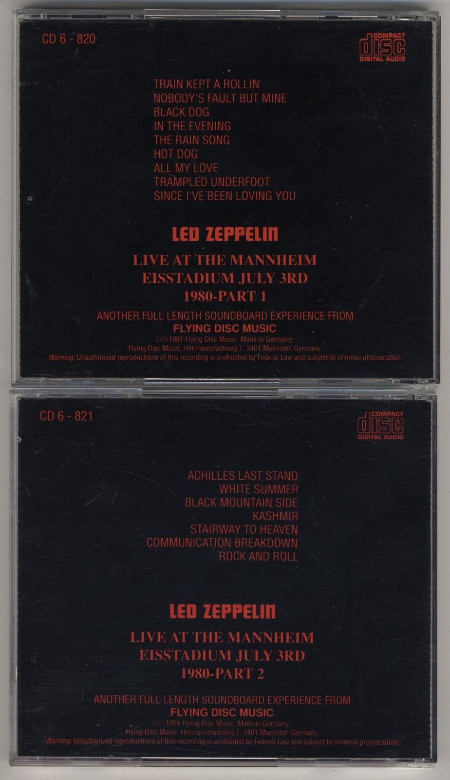 Led Zeppelin - Motivated Dinosaurs in Mannheim (1980) - Parts 1 +