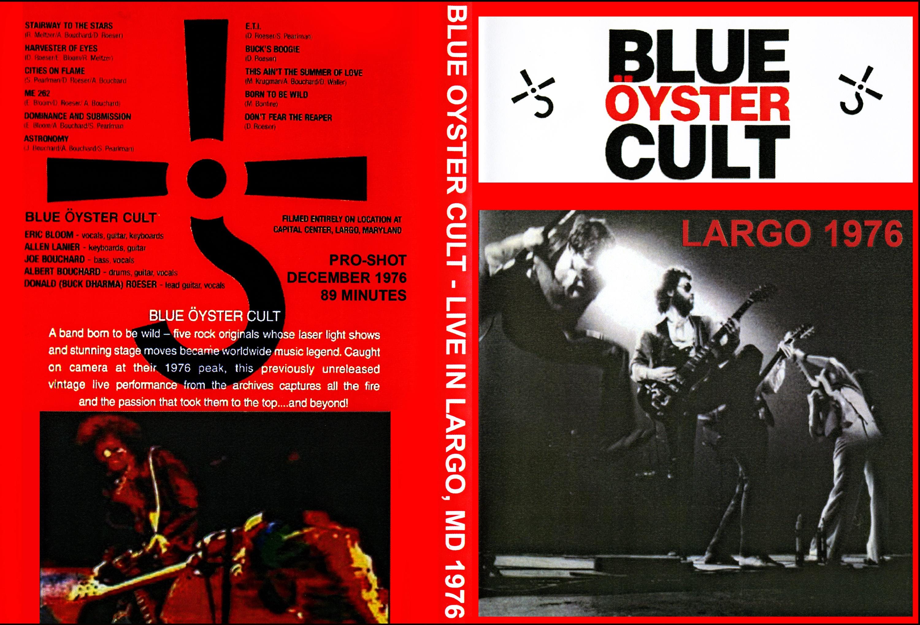 Blue Oyster Cult - Largo 1976 DVD - Etsy
