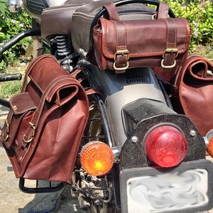 super73 motorcycle saddlebags Motorcycle Bags Leather Bike Bag Saddle Panniers Leather Bag super 73 rx accessories Personalised Gift for him