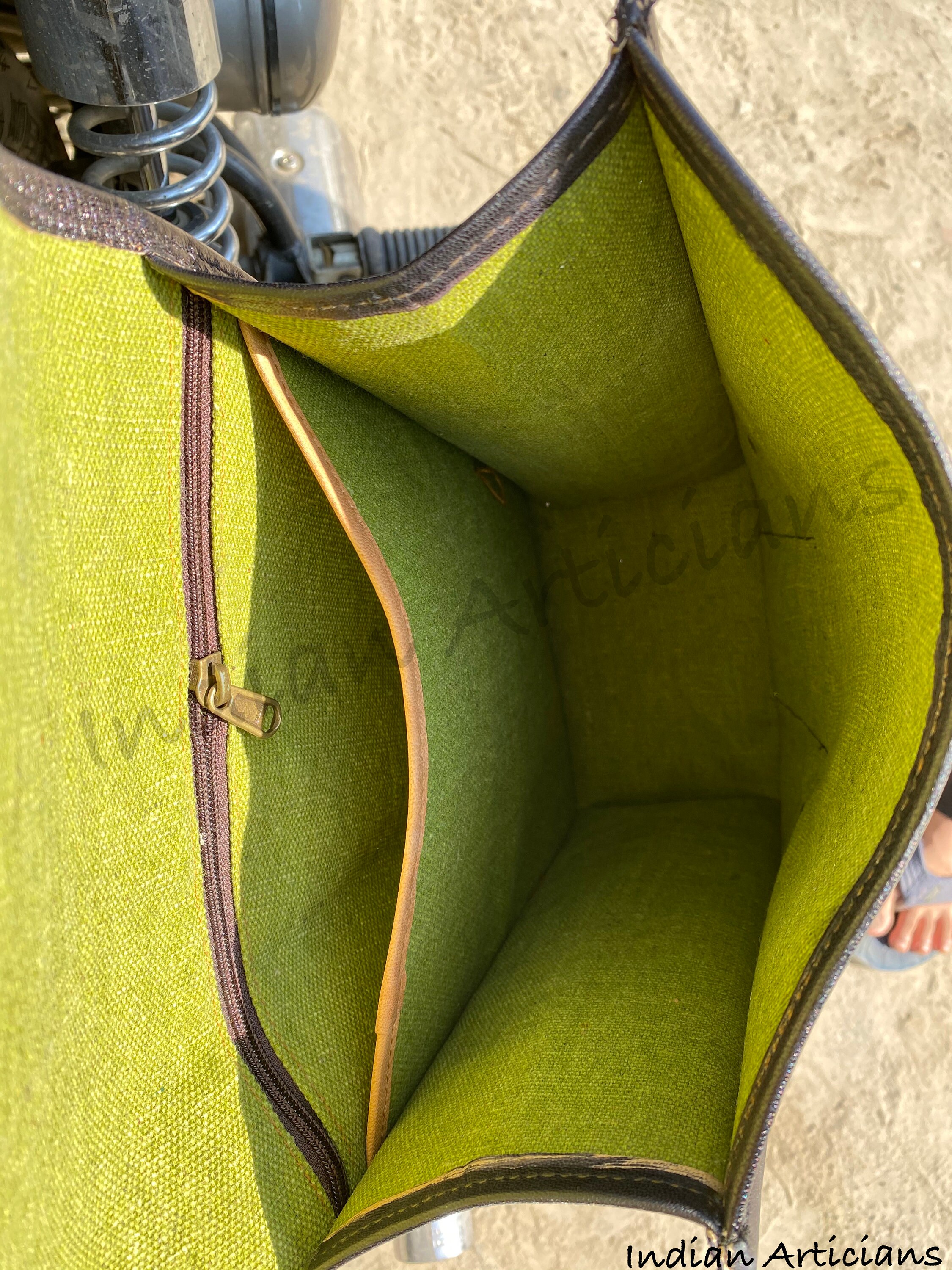 Motorcycle Leather Bag Handmade Leather Bike Bag Saddle Panniers Bag