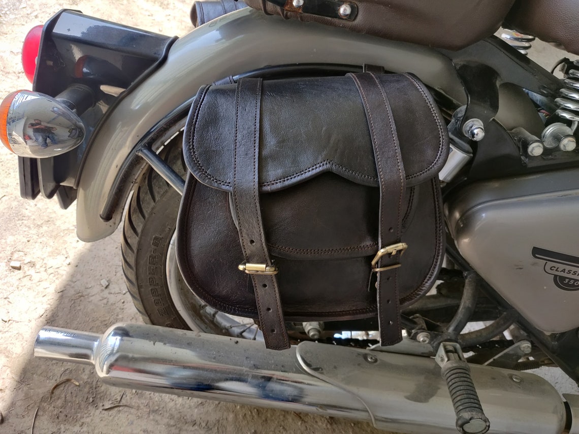 leather motorcycle panniers