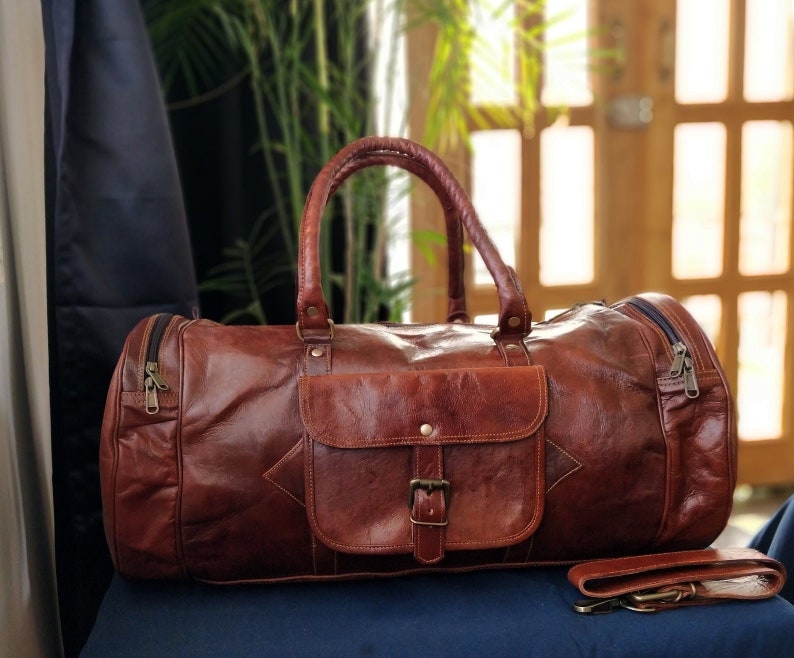 Groomsmen Gift Vintage Overnight bag Groomsmen Duffel Bag Gift for her Travel Bag for Men Christmas gift for him