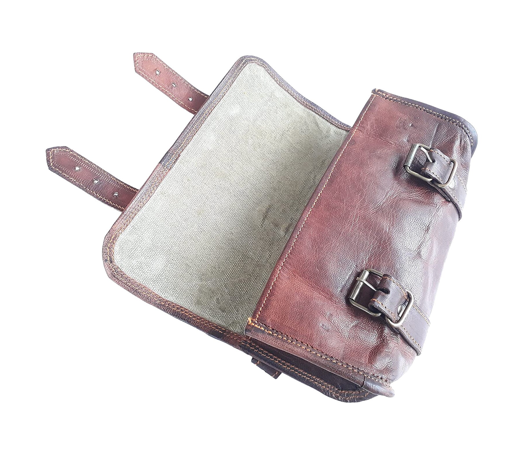 Bike handlebar bag Front Leather bike bag Leather Bicycle Etsy