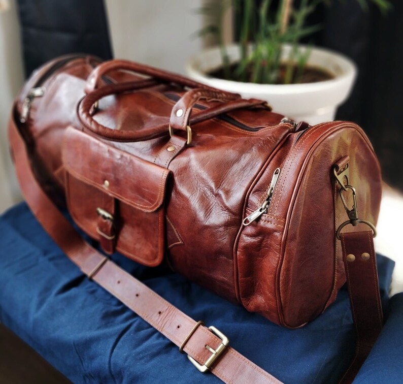 Groomsmen Gift Vintage Overnight bag Groomsmen Duffel Bag Gift for her Travel Bag for Men Christmas gift for him