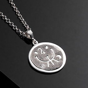 The Key of Solomon Jupiter Seal Necklace, Oxide Sterling Silver Protection Necklace, Spiritual Jewelry, Gothic Necklace, Goth Talisman Gift